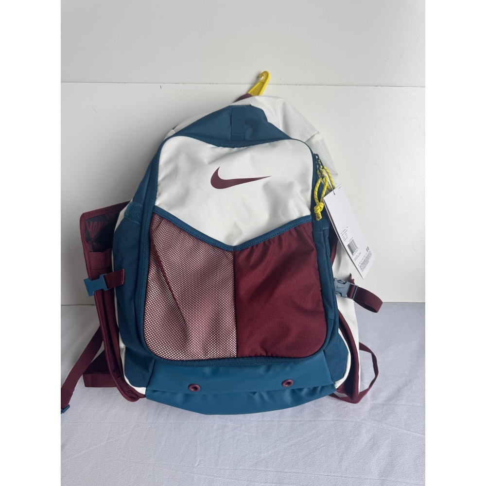 Nike Diamond Select Bat Pack 32L Baseball Softball Bag White Teal Burgundy NEW